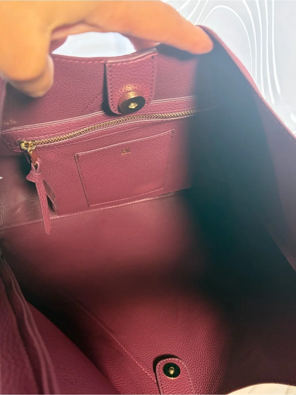 NWT BANANA REPUBLIC Vegan  Suede Hobo Bag in Dark Wine